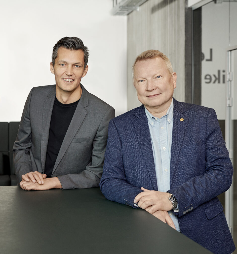 Rasmus Holst, CEO of LMS, and Henrik Jeberg