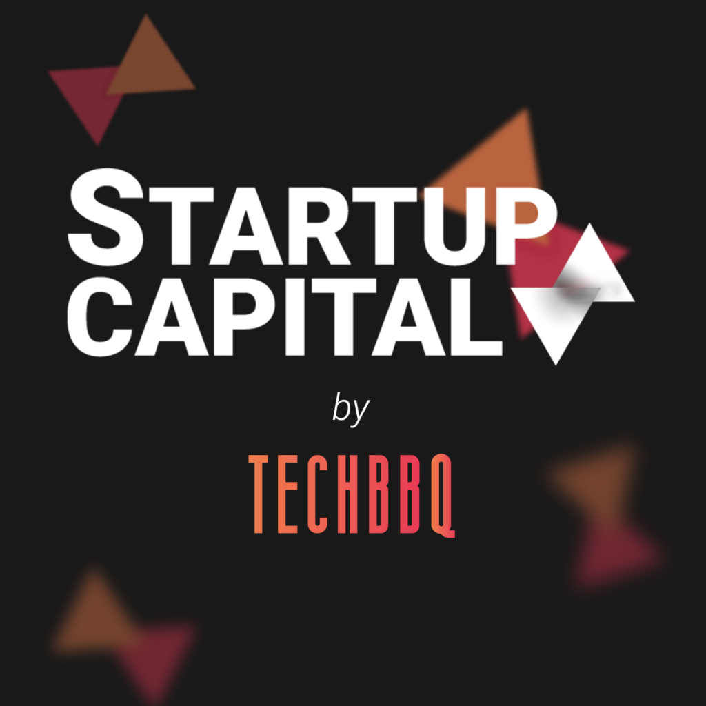 Graphic representing the start up logo and the techBBQ logo together