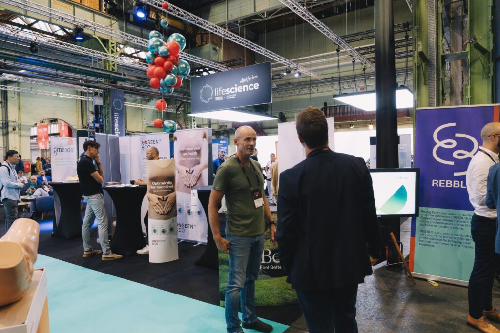 Exhibitors and attendees at the Lifescience convention.