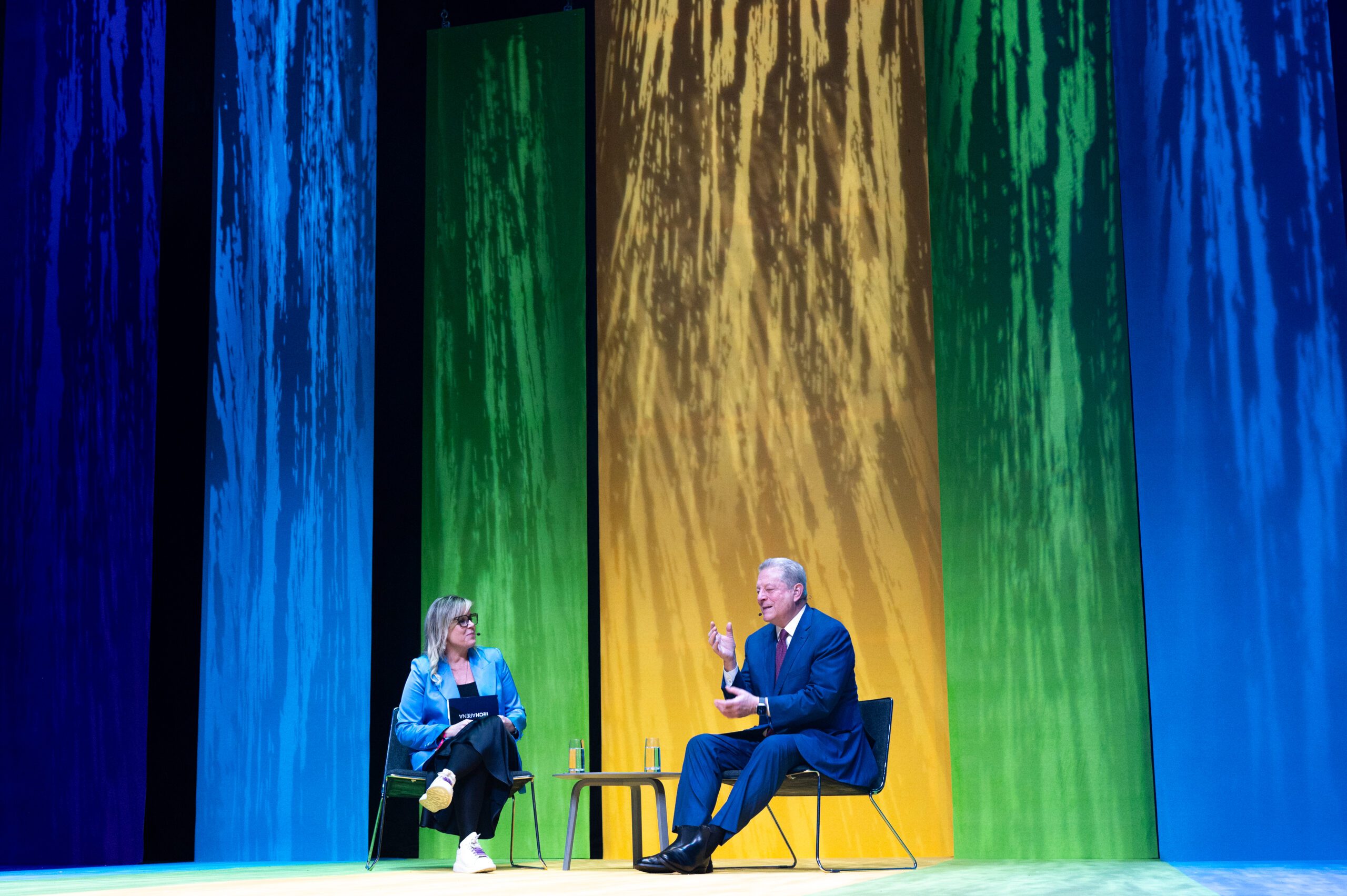Al Gore during a speech at Websummit