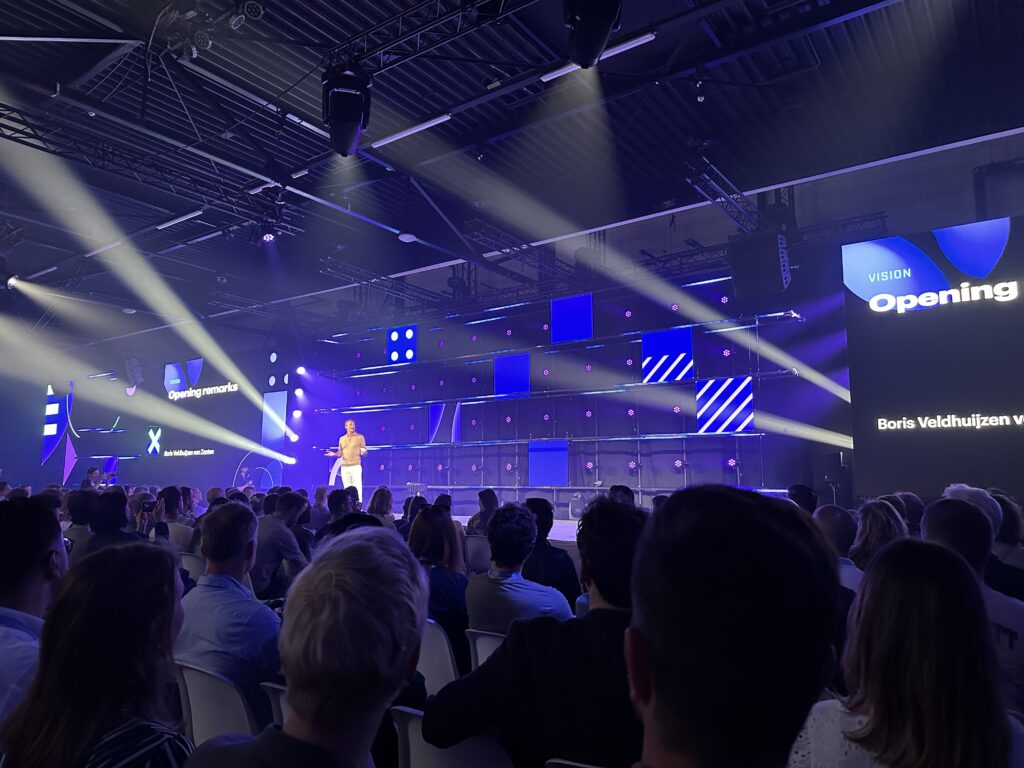 Founder and board member of TNW, Boris Veldhuijzen van Zanten, took centre stage to open the 2024 edition on the main "Vision" stage on June 19, 2024