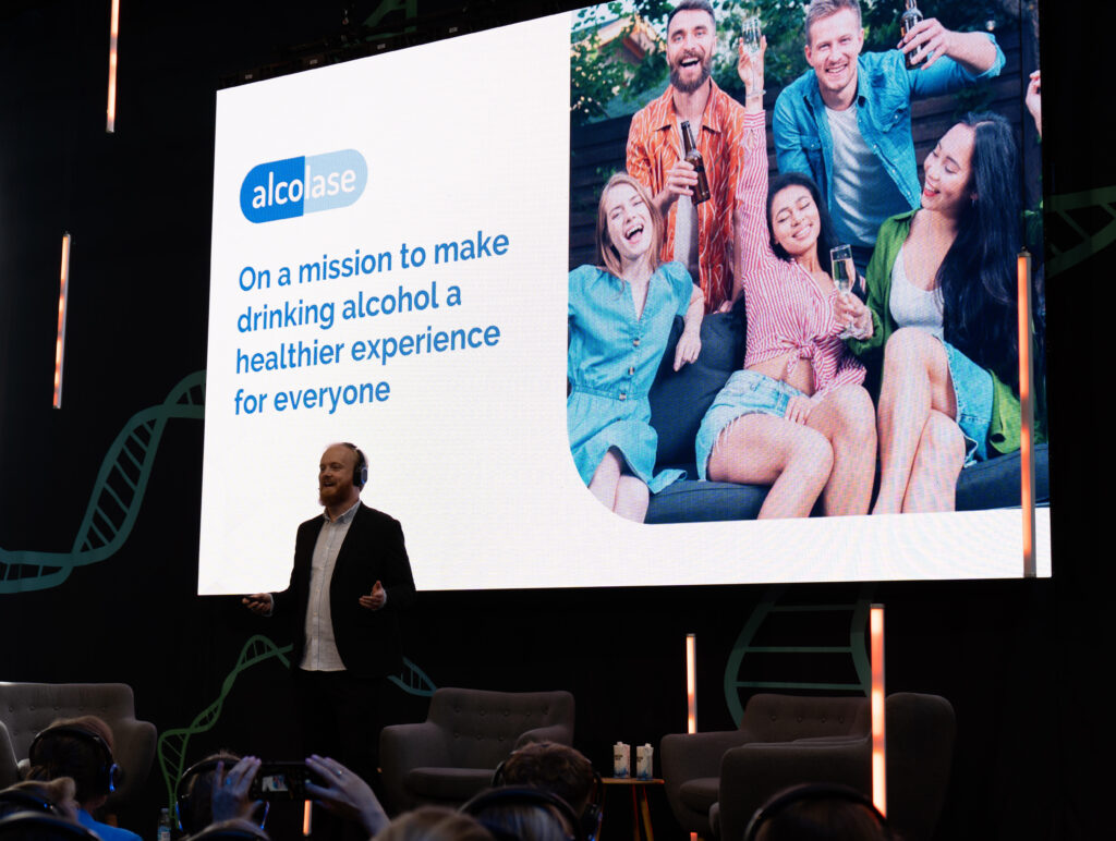 Alcolase giving a presentation at TechBBQ 2023